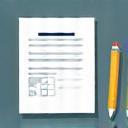 Submit application icon - paper and pen
